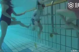 孙俪晒等等游泳视频戏称如被海浪吹过的海草 网友：邓家祖传狗刨图片