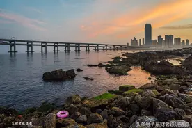 老铁镜头下的大连：海边看跨海大桥西部风景图片