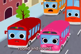 英语儿歌 公交车上的车轮转啊转 The Wheels on the Bus视频封面