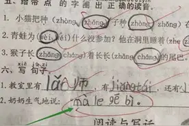 小学生试卷：我妈妈是个多余的中年妇女！看一次笑一次！图片