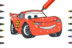 儿童彩绘：画红色的小赛车 幼儿简笔画视频封面