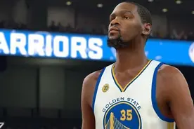 NBA2K17晒杜兰特穿勇士球衣的游戏照图片