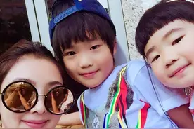曹格儿子Joe今天八岁啦！姐姐Grace变身小淑女还是那么萌图片