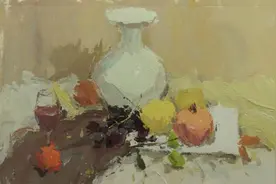 暖色调水果静物组合详细步骤画法分享图片