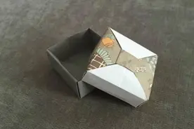 纸在乎你 手工折纸：领结盒子视频图解教程图片