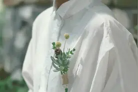 教你用多肉做胸花，婚礼时给他戴上图片
