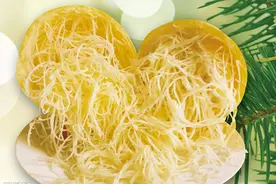 好神奇：这种瓜看似其貌不扬，却藏了一肚子金丝图片