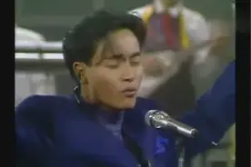 张国荣韩国表演迷倒万千少女，台下尖叫不断图片