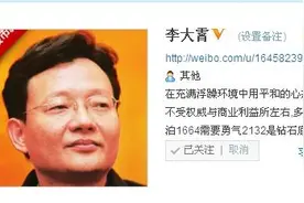 载入史册的股市英雄——李大霄图片