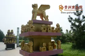 青州东夷文化园的狮子“长”翅膀，这是怎么回事？图片