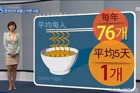韩国人吃泡面，吃出了世界纪录！图片