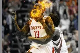 酷炫的NBA球星特效照 可以解释一下哈登特效的位置吗？图片