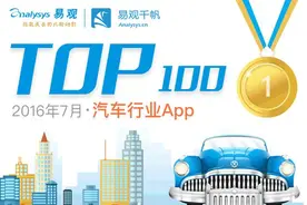 汽车行业AppTOP100榜单：城市出行7月继续领跑！图片