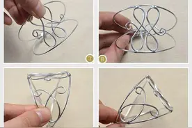 DIY饰品：用珍珠和银线编织的手镯 仙仙的图片