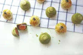 清真派的_抹茶蛋黄酥#2016松下大师赛（上海）#图片