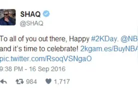 2K17发布!球星们嗨了 科比鲨鱼:2K之日快乐图片