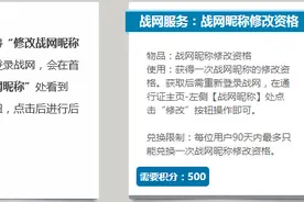 暴雪推出战网付费修改昵称服务 60元无CD图片