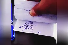活灵活现！国外牛人用简笔画重现梅西1V4神级进球图片