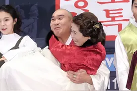 MBC新网剧制作发表会 主演韩服亮相表演搞笑图片