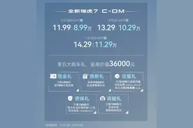 CLTC纯电续航120km，以旧换新售8.99万起！全新瑞虎7 C-DM能买吗？图片
