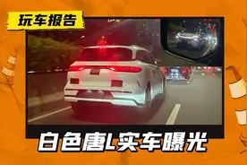 微型刹车灯亮了！白色唐L实车首曝，中大型SUV/配激光雷达图片