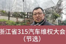 浙江省315汽车维权大会（节选）视频封面