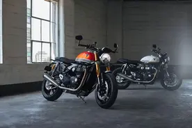 试驾2025款凯旋Speed Twin1200，操控一流的现代复古摩托车图片