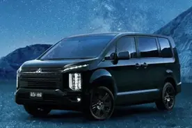 2.2T柴油/四驱MPV，三菱Delica D:5黑色版，约22万起售图片