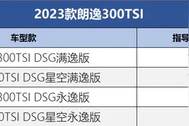 新款朗逸300TSI车型迎动力与经济性双提升，为何推荐星空满逸版？图片