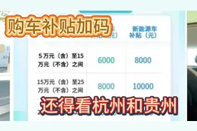 置换补贴再加码 杭州和贵州率先加价 最高2万视频封面