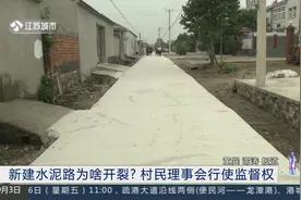 村里新修的水泥路，完工第四天开裂了？网友：这路没用过能退吗视频封面