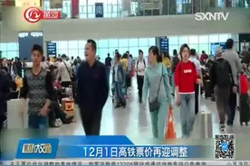 总体有升有降！12月1日高铁票价再迎调整，涉及400多趟列车视频封面