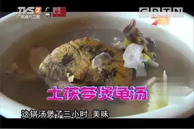 广东大厨制作土茯苓煲龟汤，最适合现在干燥的天气煲给家人饮了视频封面
