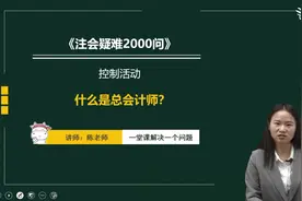 什么是总会计师？视频封面
