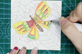 手绘简笔画第44弹，手绘线描蝴蝶，儿童画画入门线描教程视频封面