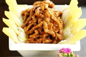京酱肉丝的做法　京酱肉丝的制作方法　京酱味的调制配方图片