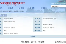 安徽一市委常委卸任，履新省住建厅副厅长图片