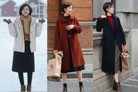 2020秋冬火了一条裙子叫毛呢裙，时髦显瘦，配大衣棉服就很美图片