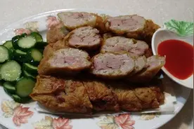 外面卖15元1根的鸡肉卷，自己在家10块钱能做3个，经济实惠图片
