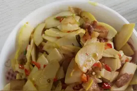 一碗春笋炒肉图片