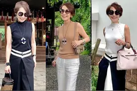 60岁只能穿“奶奶装”？看看她们的穿搭，原来可以如此时髦帅气图片