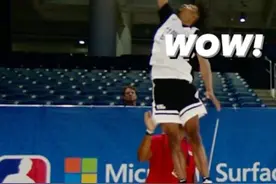 垂直弹跳1米21！打破联合试训纪录！21届最炸裂之人，欢迎来到NBA图片
