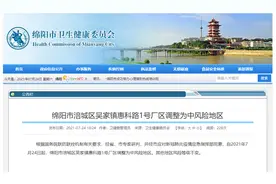 四川绵阳一地调整为中风险地区图片