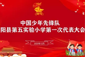 飘扬红领巾，争当好少年——汝阳五小第一次少代会顺利召开图片