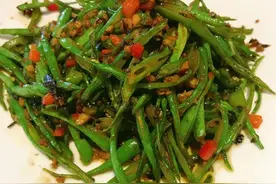 美食家常菜推荐：橄榄菜炒四季豆，豆角炒玉米粒，四季豆炒牛肉丝图片