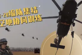 难得一见！直-20编队集结升空图片