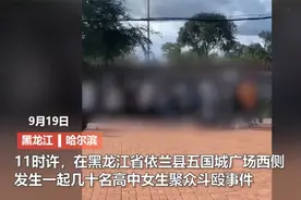 “校园欺凌”：黑龙江36名职高女生为争“一姐”广场群殴 薅头发满地打滚场面混乱图片