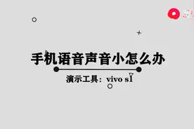 手机语音声音小怎么办图片