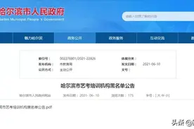 家长们注意! 黑龙江省艺考培训机构黑名单公布！图片