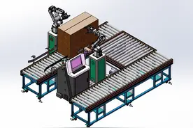 纸箱外包装检测3D模型图纸 SolidWorks设计图片